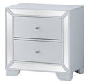 Contemporary Nightstand - Silver Champagne - Particle Board by HouseOfZazla