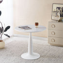 Pedestal Table, Round For Kitchen - White by HouseOfZazla
