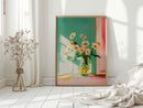 Sunlit Daisies in a Glass Jar