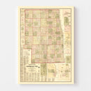 Vintage Map of Sanilac County, Michigan 1876