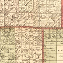 Vintage Map of Sanilac County, Michigan 1876