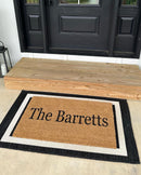 Plain Text Personalized Doormats