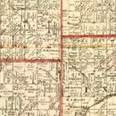 Vintage Map of Tuscola County, Michigan 1875