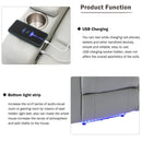 Power Motion Recliner Electric Power Recliner With USB Charging Port, Hidden Arm Storage, Convenient Cup Holder And tooth Speaker by Unique Piece Furniture