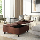 Ellis - Coffee Table Storage Ottoman Contemporary Design by Unique Piece Furniture