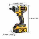 21V Cordless Brushless Impact Wrench Drill Kit – Lithium Drill + Battery x1, 4000mAh Battery, Toolbox & Accessories