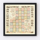 Vintage Map of Lenawee County, Michigan 1864
