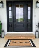 Plain Text Personalized Doormats