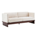 77 in. Square Arm Modern 3 Seater Boucle Sofa Upholstered Couch by HouseOfZazla
