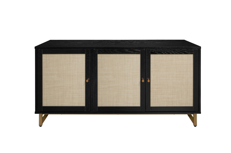 3 Door Cabinet,Sideboard Accent Cabinet, Storage Cabinet for Living Room, Hallway Entryway Kitchen