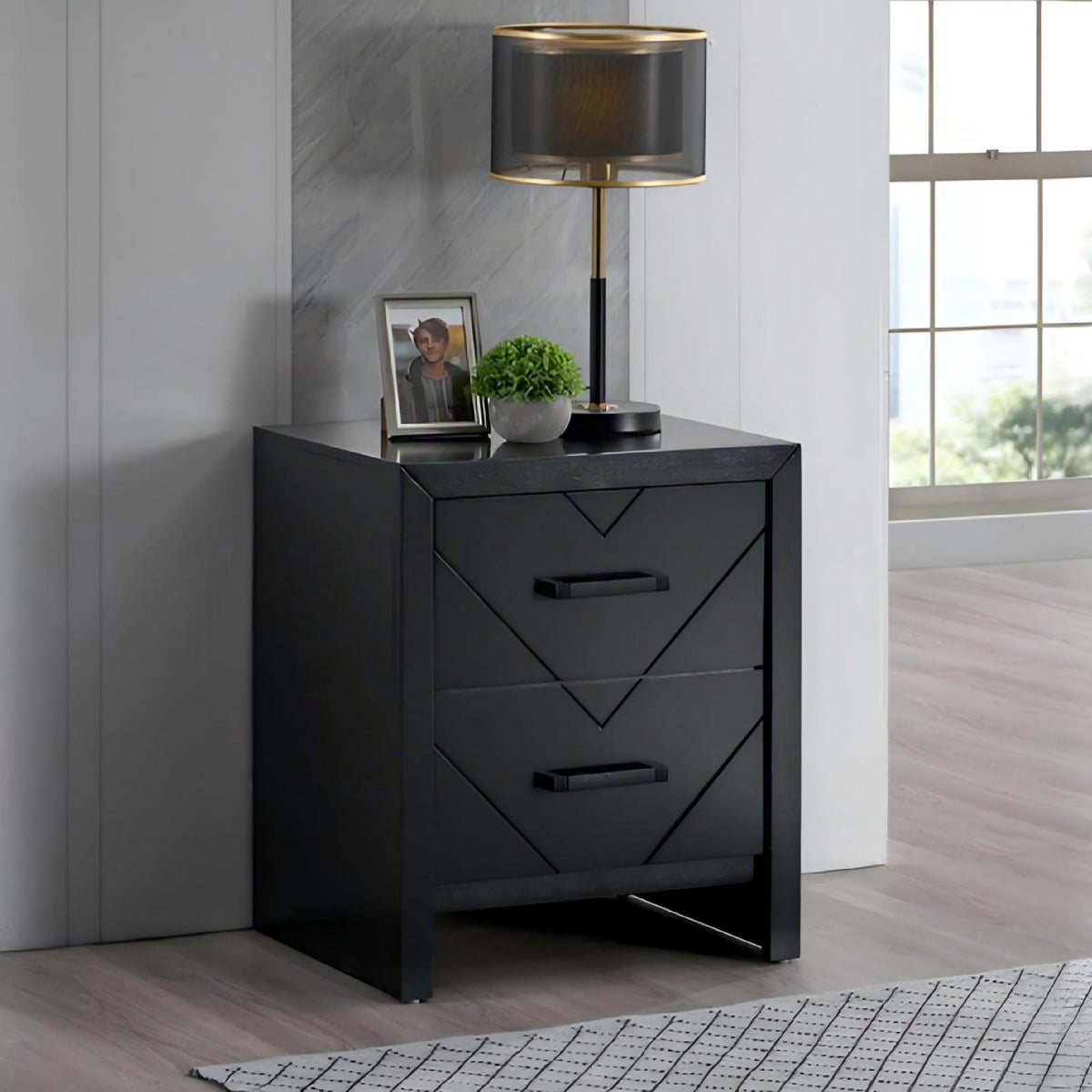 Morris - 2 Drawers Nightstand, photo 7 of 14