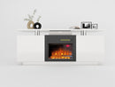 160CM high gloss TV cabinet tv unit with fireplace, have heat and flame color changes