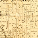 Vintage Map of Kewaunee County, Wisconsin 1895
