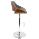 Adjustable Swivel Comfort Barstool Modern Design Set of Three by Unique Piece Furniture
