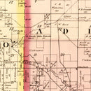 Vintage Map of Monroe County, Wisconsin 1877