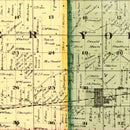 Vintage Map of Kenosha County, Wisconsin 1873