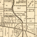 Vintage Map of Racine County, Wisconsin 1893