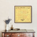 Vintage Map of Sheboygan County, Wisconsin 1862