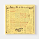 Vintage Map of Sheboygan County, Wisconsin 1862