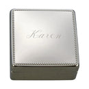 Square Box With Beaded Border by creativegiftsdirect