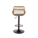 Modern Swivel Bar Stools Adjustable Counter Chairs With Footrest (Set of 2) by HouseOfZazla