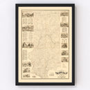 Vintage Map of Trempealeau County, Wisconsin 1877