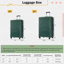2 Piece Luggage Set With Bags Expanable Spinner Wheels ABS Lightweight Suitcase With Tsa Lock 20" / 24" by HouseOfZazla