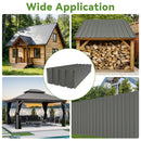 10 Pcs Metal Roofing Panels - Corrugated Galvanized Steel