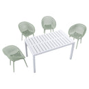 4 Pack Lounge Chair Set With Long Table by HouseOfZazla