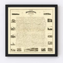 Vintage Map of Houston County, Minnesota 1871