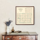 Vintage Map of Isanti County, Minnesota 1898