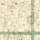 Vintage Map of Isanti County, Minnesota 1898