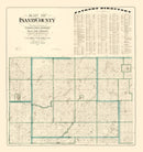 Vintage Map of Isanti County, Minnesota 1898