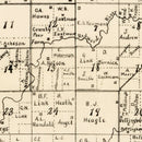 Vintage Map of Lyon County, Minnesota 1884