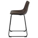 Armless Counter Height Stools (Set of 2) - Brown