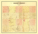 Vintage Map of Martin County, Minnesota 1887