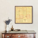 Vintage Map of McLeod County, Minnesota 1880