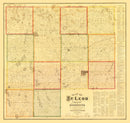 Vintage Map of McLeod County, Minnesota 1880