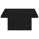 Devar Square Engineered Wood Cocktail Coffee Table Black