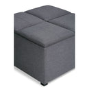 Avalon - Square Coffee Table, Storage Ottoman by HouseOfZazla