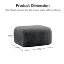 Aviana Ottoman Plush Fabric - Dark