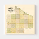 Vintage Map of Redwood County, Minnesota 1898