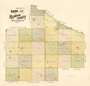 Vintage Map of Redwood County, Minnesota 1898