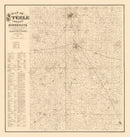 Vintage Map of Steele County, Minnesota 1879