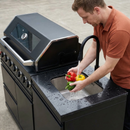 62.6 Inch 6-Burner Deluxe Stainless Steel Propane Gas Outdoor Kitchen Barbecue Island Grill by HouseOfZazla