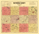 Vintage Map of Watonwan County, Minnesota 1898