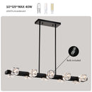 Rectangle Chandelier for Dining Room, 10-Light