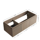 48" MURI Heidelberg Woodgrain Plywood Cabinet with Double Doors and One Drawer by HouseOfZazla