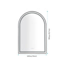 39in. W x 26in. H Oversized Rectangular Black Framed LED Mirror Anti-Fog Dimmable Wall Mount Bathroom Vanity Mirror HD Wall Mirror Kit For Gym And Dance Studio