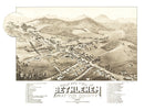 Vintage Map of Bethlehem, New Hampshire 1883